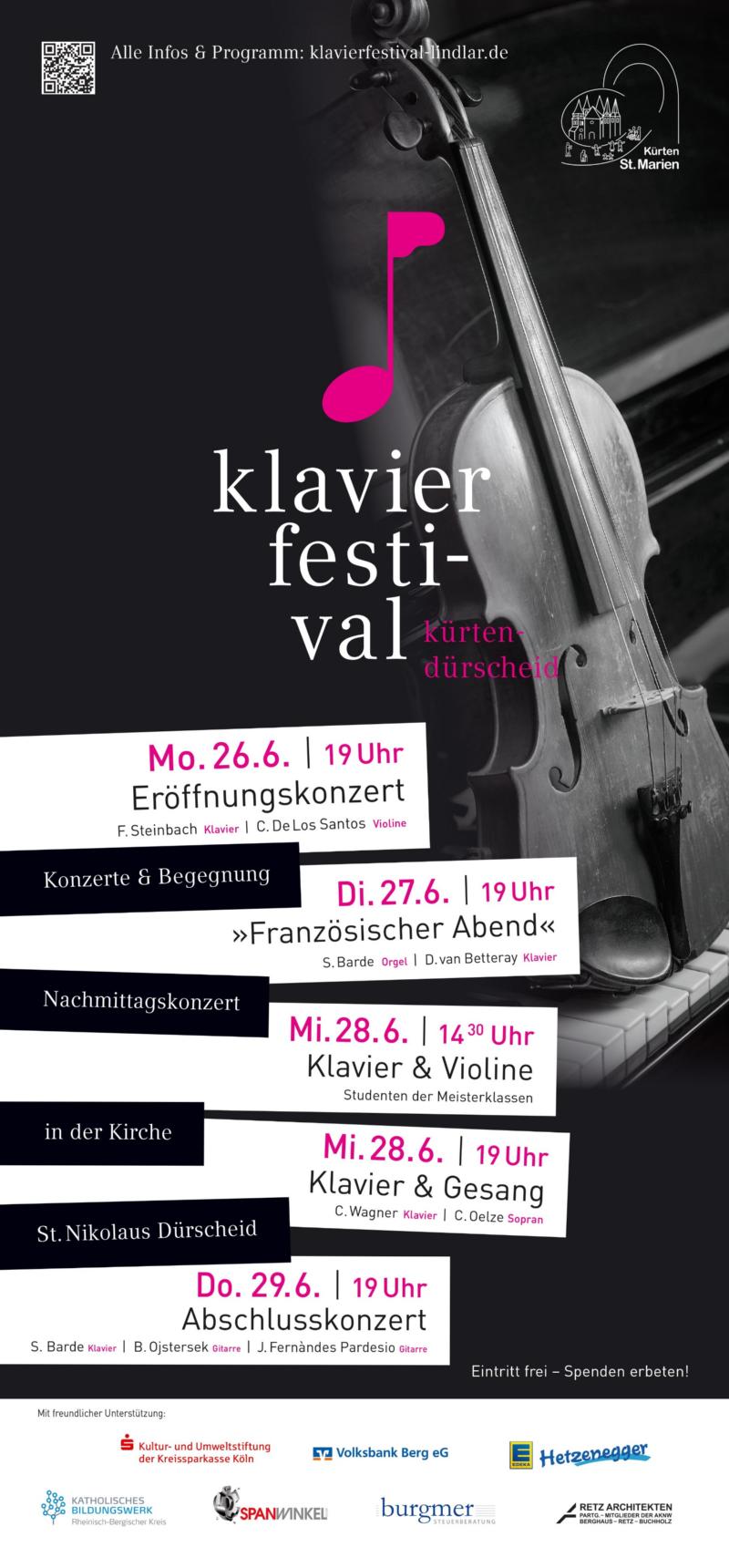 Plakat Klavierfestival Dürscheid