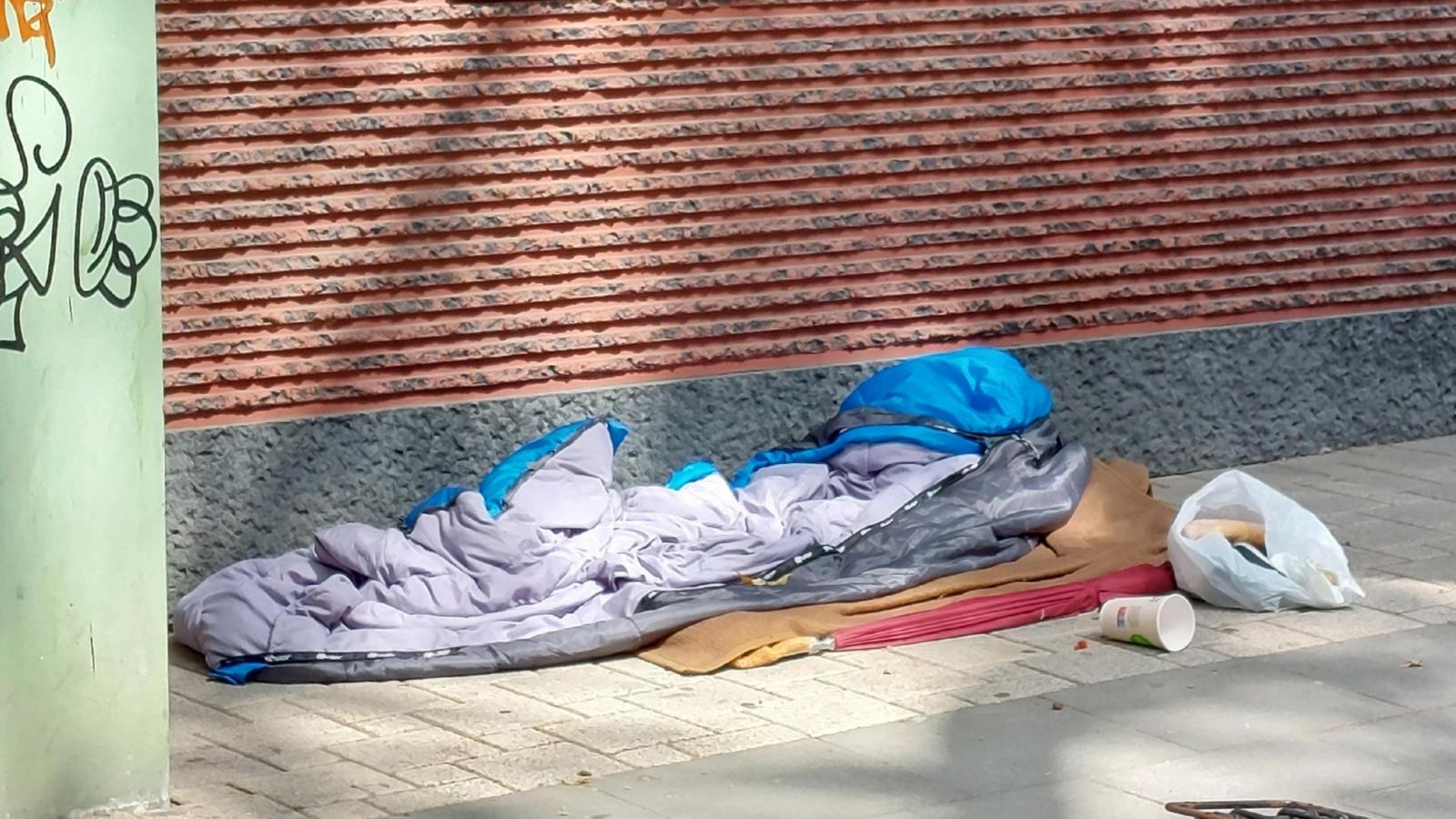 Obdachlose auf der Straße