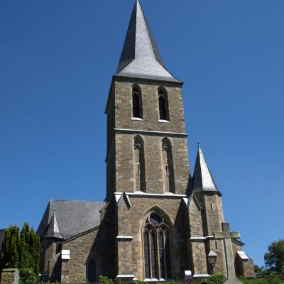 Wallfahrt, wallfahren, Mutter, Bödingen, Hennef, Kirche,  Die Wallfahrtskirche in Bödingen ist der älteste Wallfahrtsort der Schmerzhaften Mutter in Deutschland. Ex-Bild-DB-ID: 7436