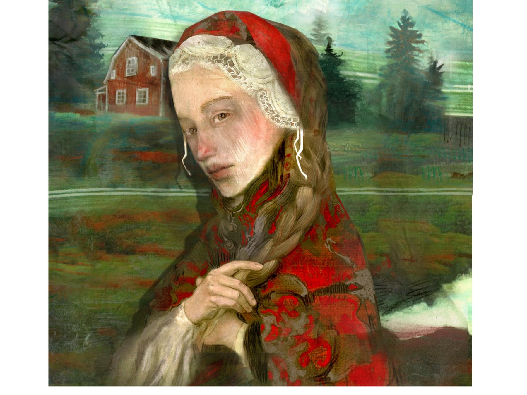 Das Mädchen vom Moorhof. Cover von Ulrike Möltgen