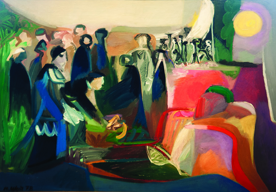 Manfred Weil 'Der Abschied' (70 x100 Öl auf Leinwand)